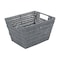 Simplify Medium Rattan Storage Tote Basket in Charcoal 25452-CHARCOAL - alternate 1